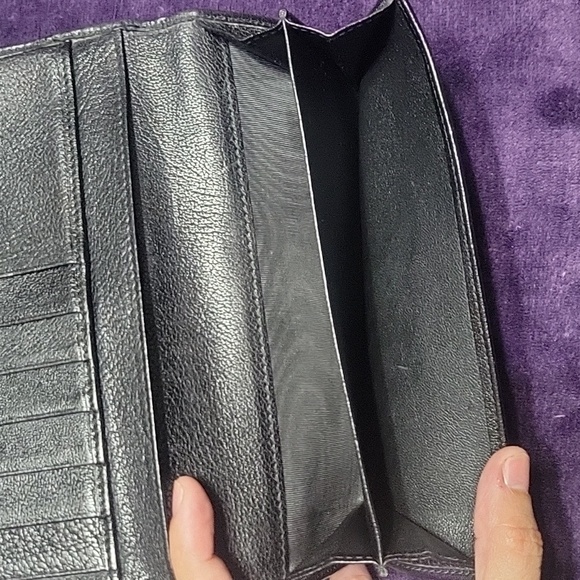 Yves Saint Laurent Studded Black Wallet Clutch - Picture 4 of 11